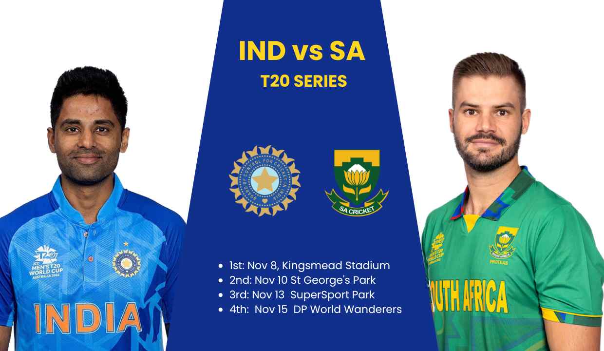 India vs South Africa T20I 2024 schedule: India tour of South Africa- Full fixtures and match timings